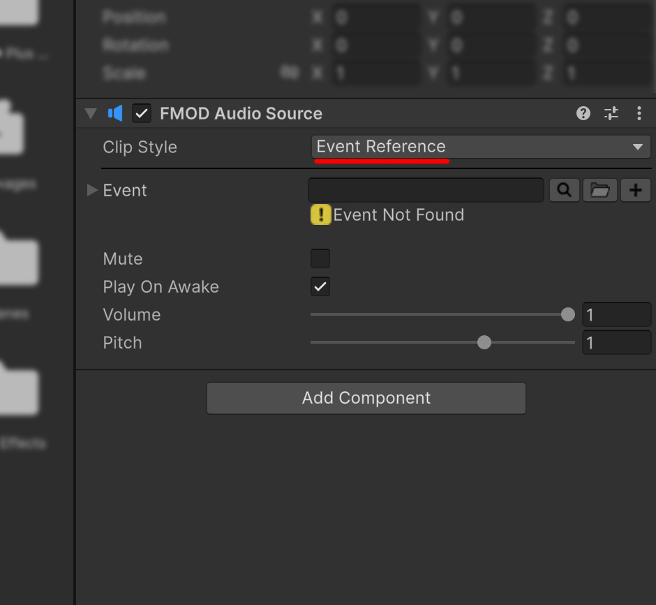 Assign FMOD Event