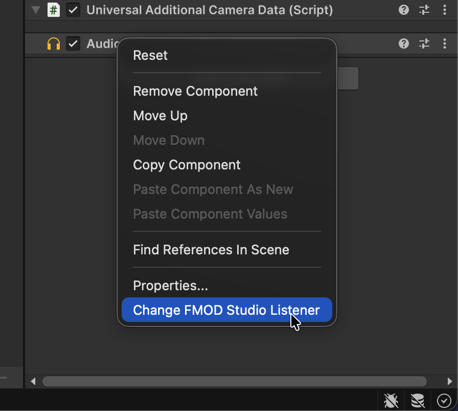 FMOD Studio Listener